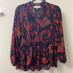 Paisley Blouse - Loft - Small